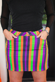 PREORDER Spooky Nova Striped Denim Skirt - Jess Lea Boutique