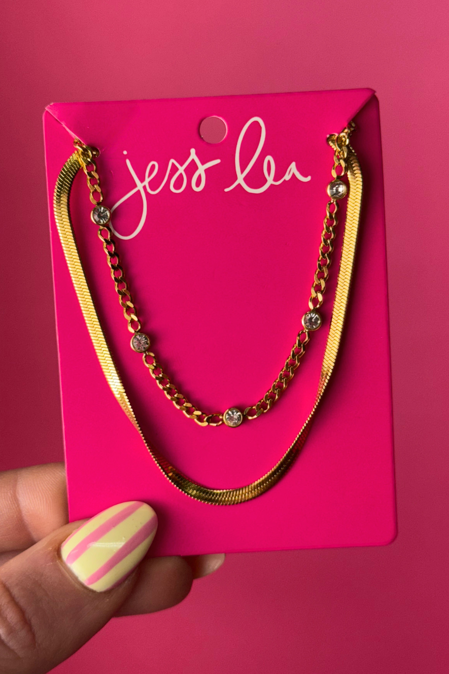 Gold Duo Anklet - Jess Lea Boutique