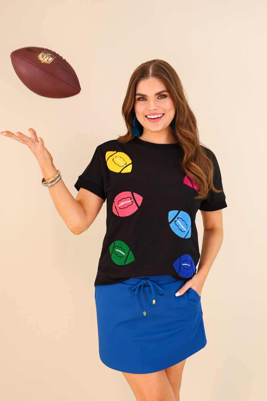 Pass The Ball Patch Top - Jess Lea Boutique