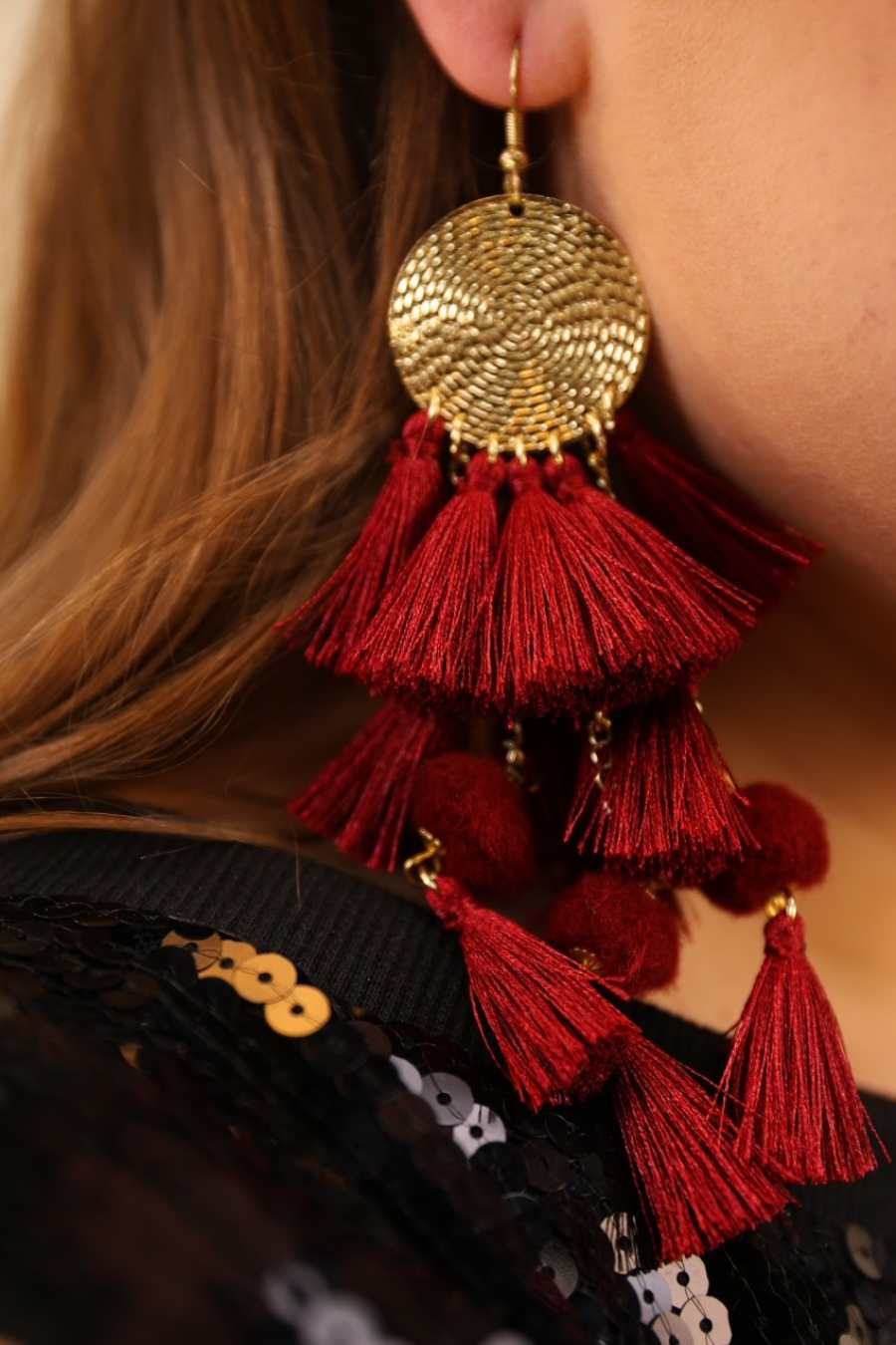 Claire Tiered Tassel Earrings - Jess Lea Boutique