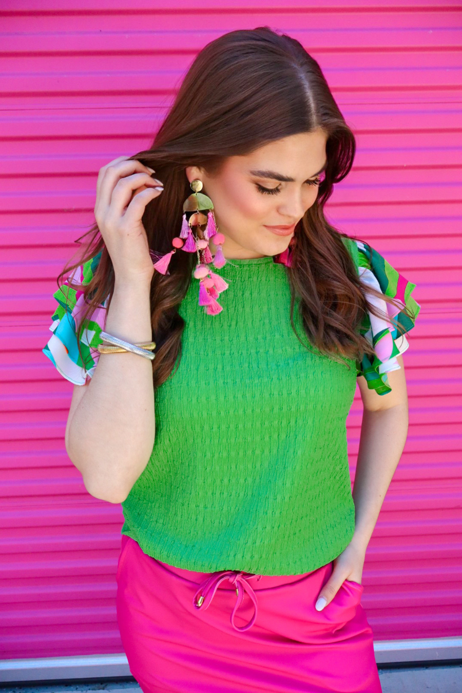 PREORDER-Olivia Textured Top - Jess Lea Boutique
