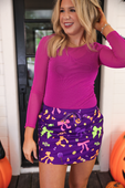Mallory Mesh Glitter Top, Magenta - Jess Lea Boutique