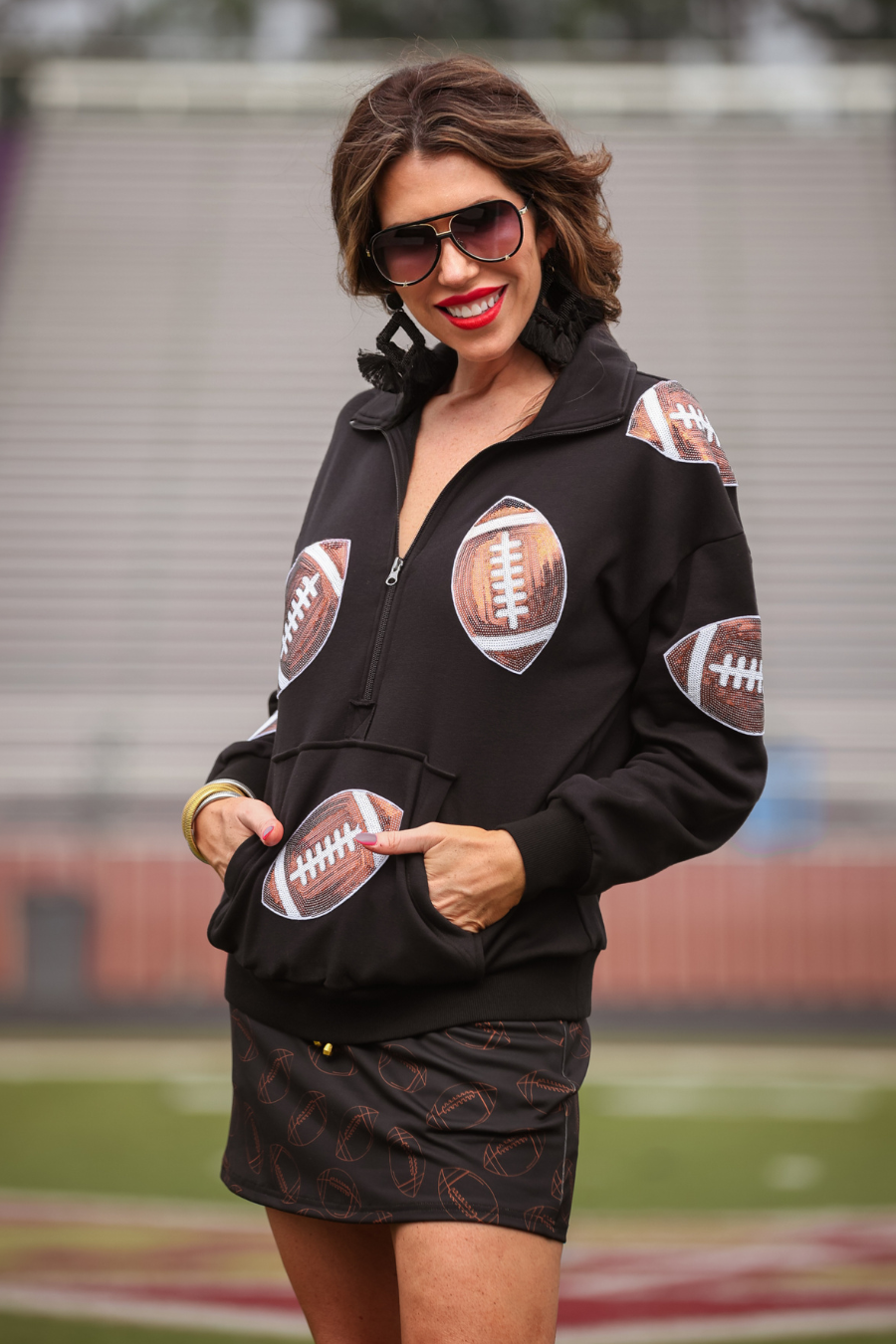 PREORDER-Kick Off Quarter Zip Pullover - Jess Lea Boutique
