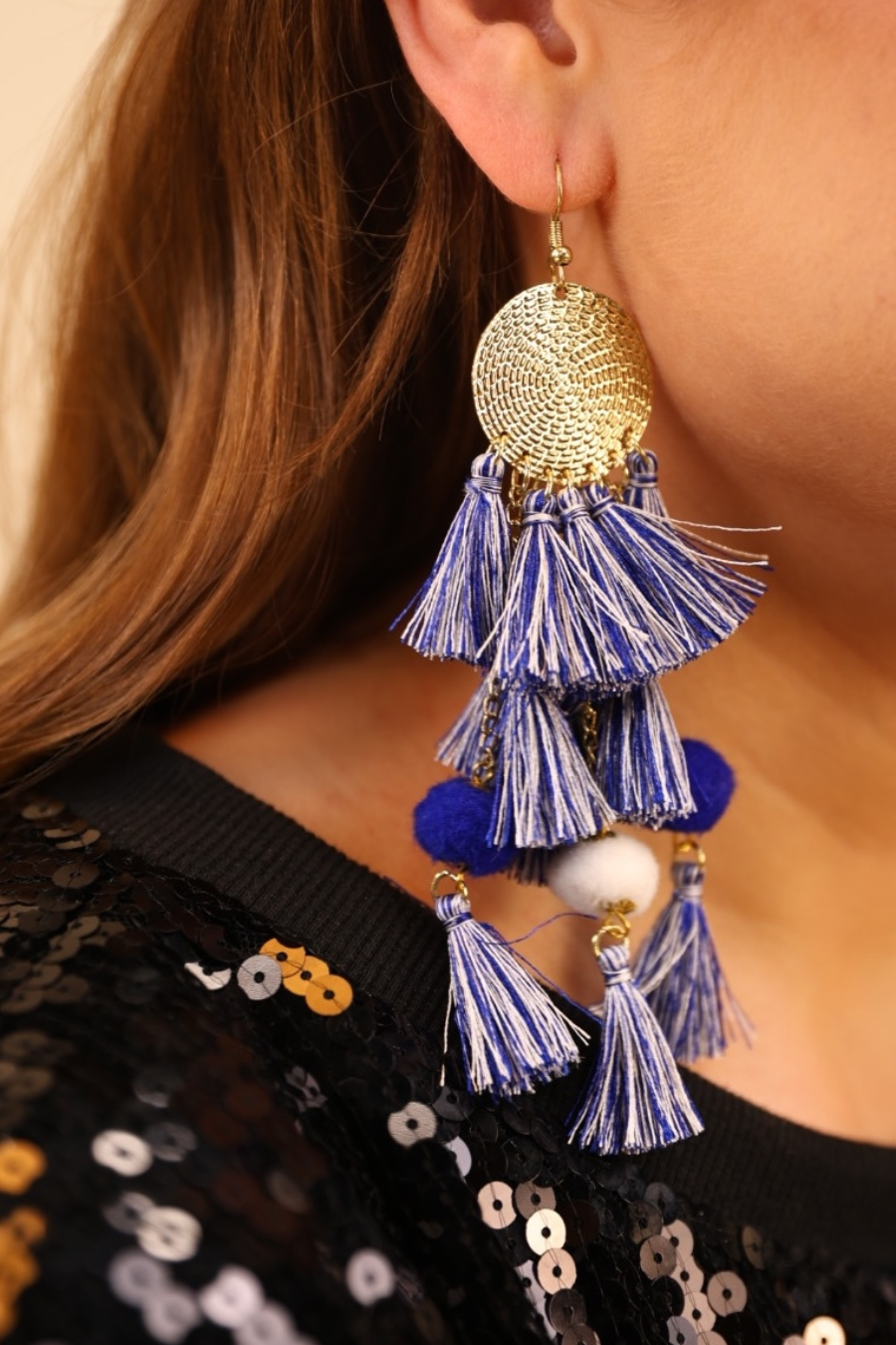 Claire Tiered Tassel Earrings - Jess Lea Boutique