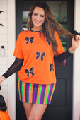 Better Bow-lieve It Sequin Tee - Jess Lea Boutique