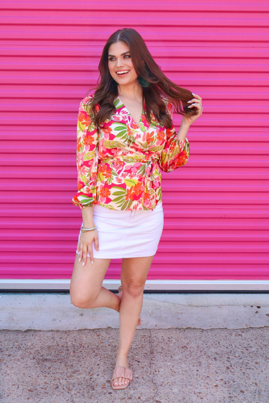 PREORDER-Flirty Forecast Wrap Top - Jess Lea Boutique