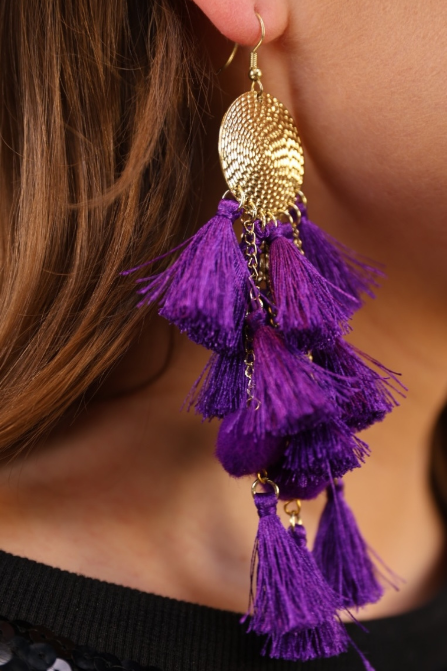 Claire Tiered Tassel Earrings - Jess Lea Boutique