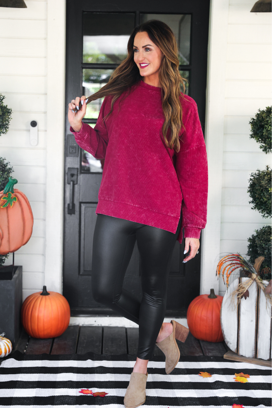 PREORDER- On Repeat Faux Leather Leggings - Jess Lea Boutique