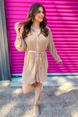 Hot Shot Pleated Tie Dress - Jess Lea Boutique