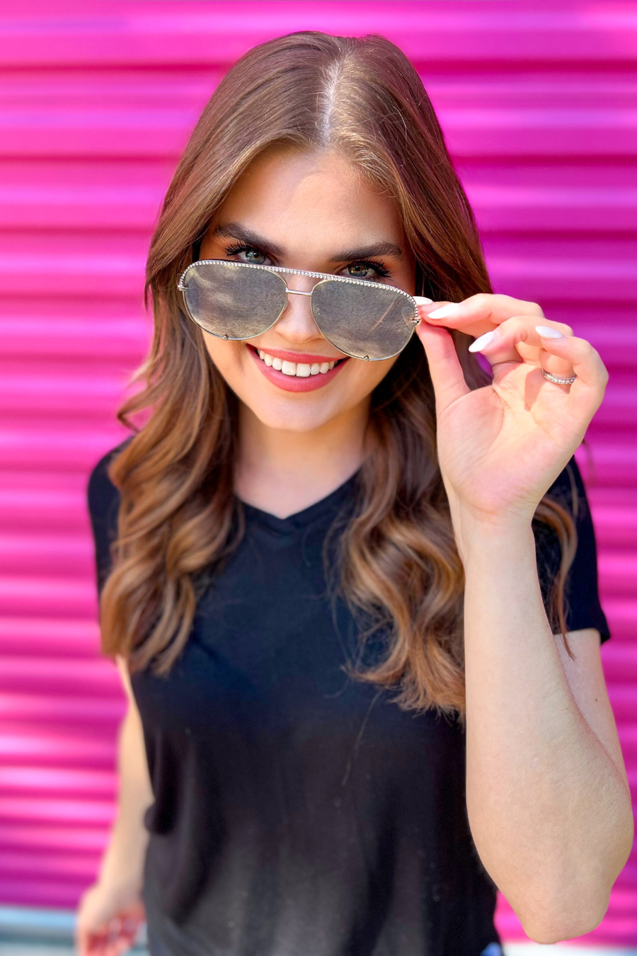 Dare To Dazzle Aviator Sunglasses - Jess Lea Boutique