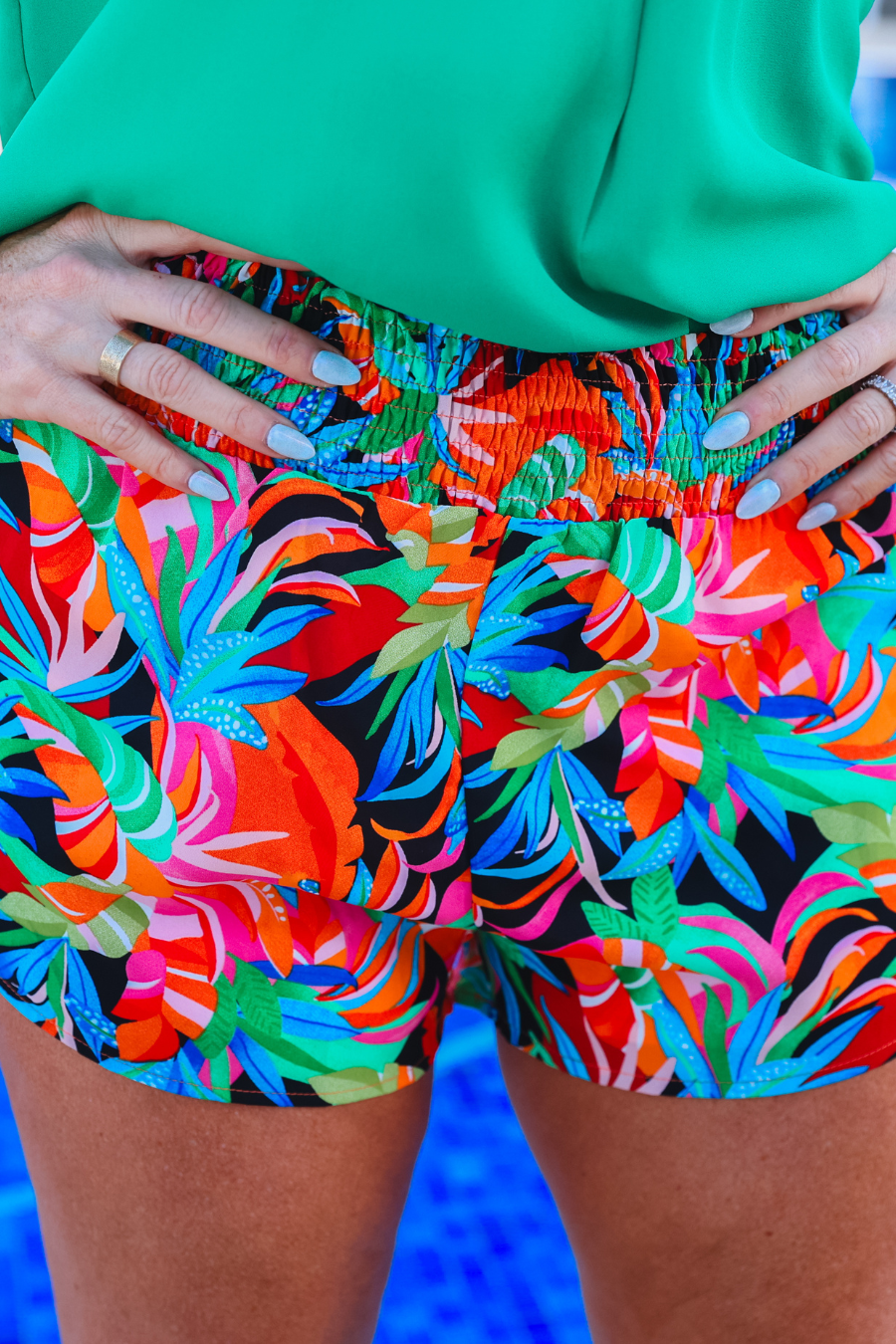 Summer Dreaming Tropical Shorts - Jess Lea Boutique