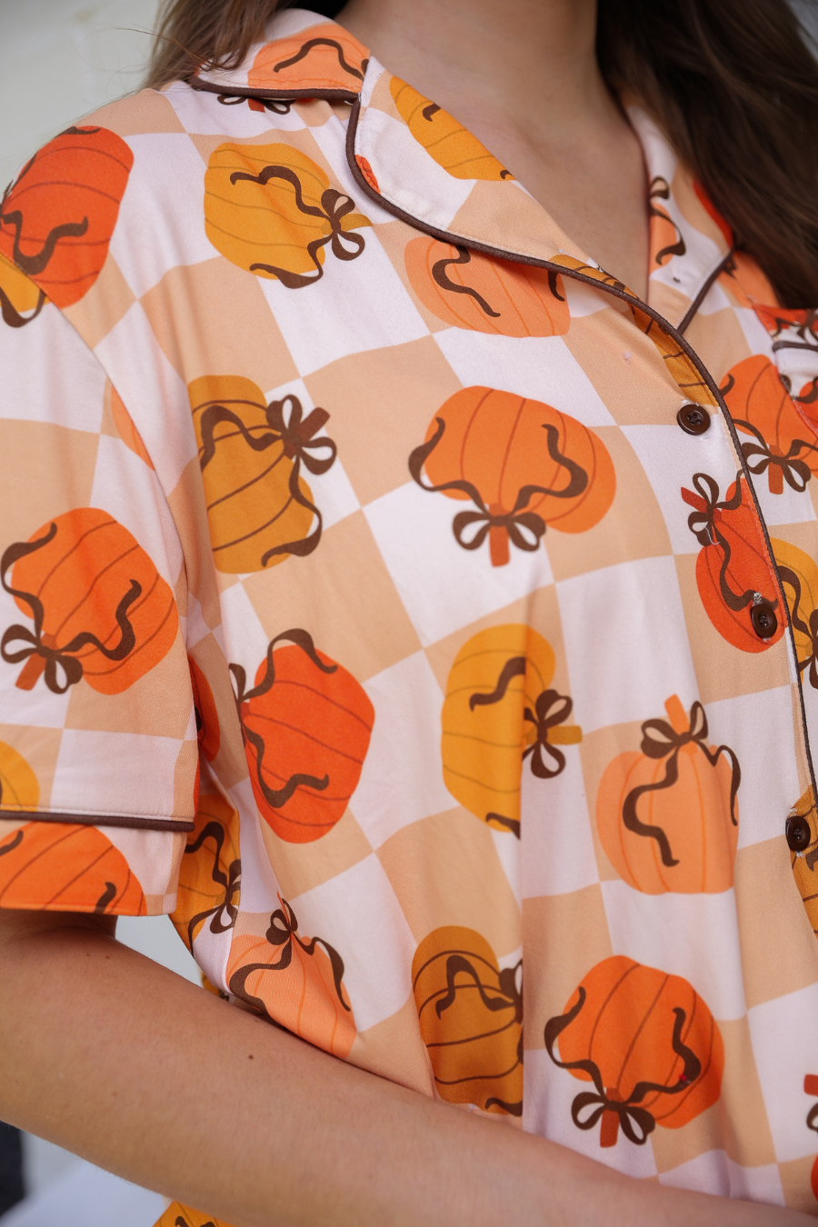 PREORDER- Harvest Hues Ruffle Pajama Set - Jess Lea Boutique