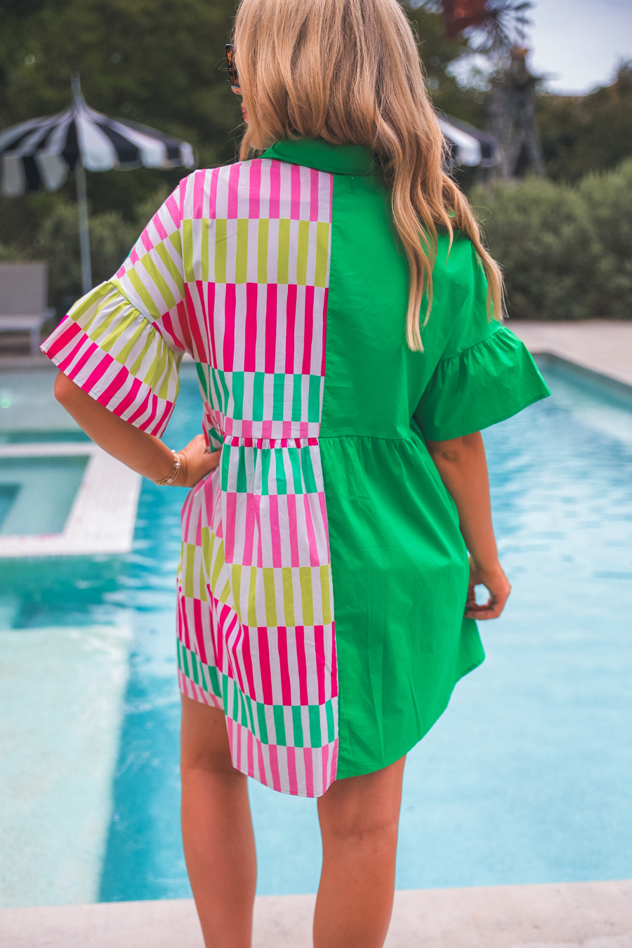 New To Town Dress, Green - Jess Lea Boutique