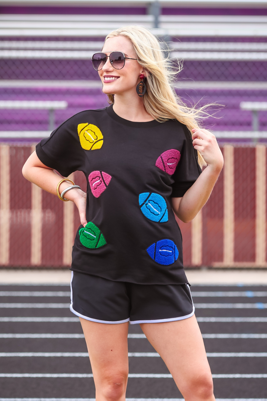 PREORDER-Pass The Ball Patch Top - Jess Lea Boutique