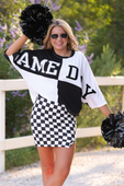 Huddle Up Color Block Top- Black - Jess Lea Boutique