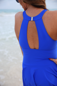 Chasing Sunshine Skirted Swimsuit, Royal Blue - Jess Lea Boutique