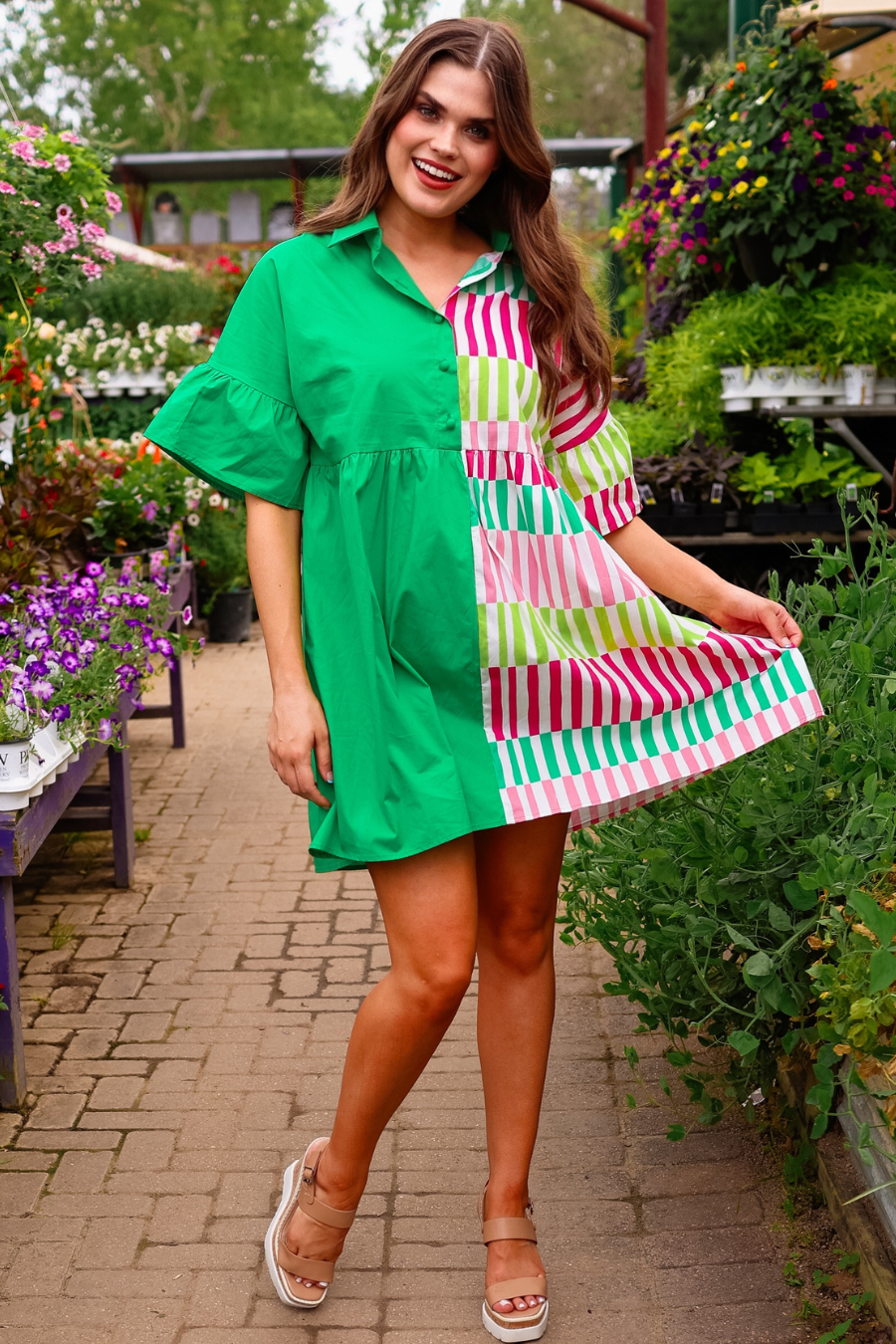 New To Town Dress, Green - Jess Lea Boutique