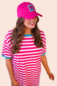 Gianna Bow Hat, Pink - Jess Lea Boutique