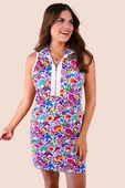 Everyday Zipper Dress, Fiesta Time White - Jess Lea Boutique