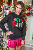 Joyful Vibes Pullover - Jess Lea Boutique