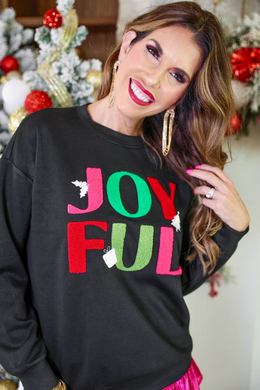 Joyful Vibes Pullover - Jess Lea Boutique