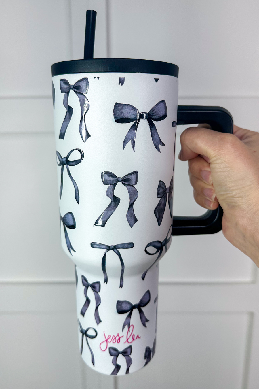 Midnight Bow Tumbler - Jess Lea Boutique
