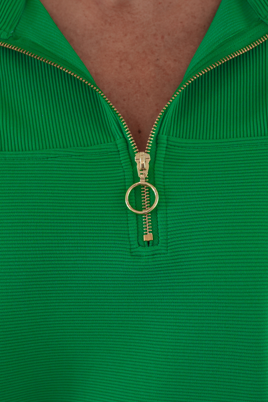 Levi Ribbed Quarter Zip Pullover - Jess Lea Boutique