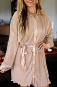 Hot Shot Pleated Tie Dress - Jess Lea Boutique