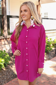 Tristan Button Up Dress - Jess Lea Boutique