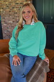 Amen Embossed Sweatshirt - Jess Lea Boutique