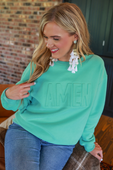 Amen Embossed Sweatshirt - Jess Lea Boutique