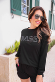 Babe Embroidered Ribbed Set - Jess Lea Boutique