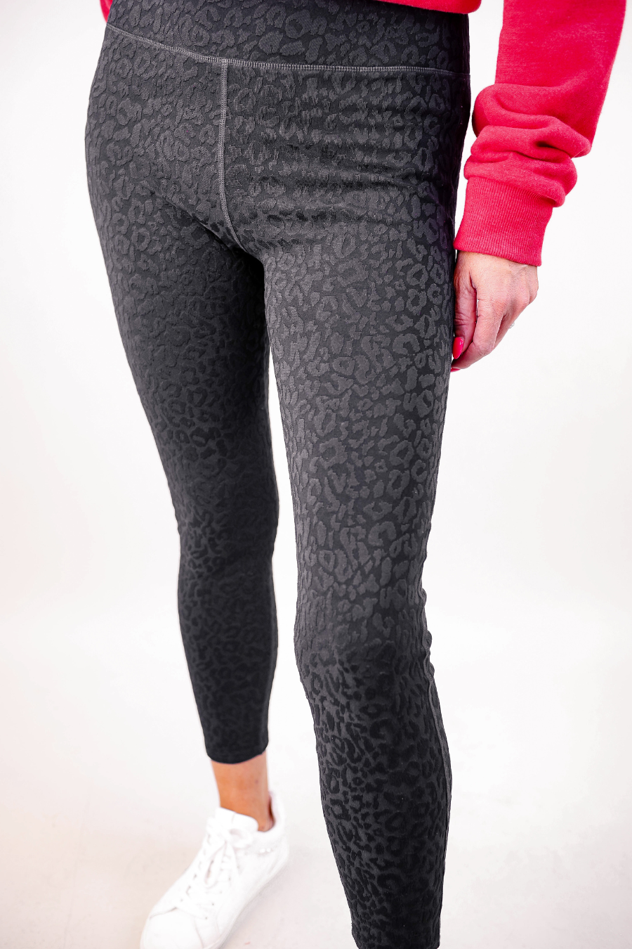 Textured Leopard Leggings - Jess Lea Boutique