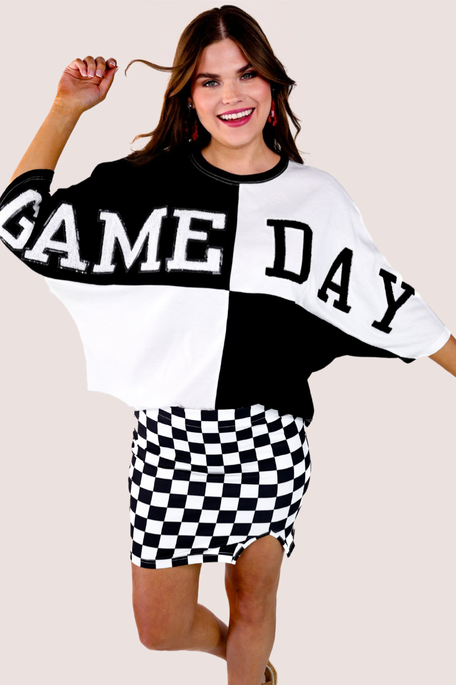 Huddle Up Color Block Top- Black - Jess Lea Boutique