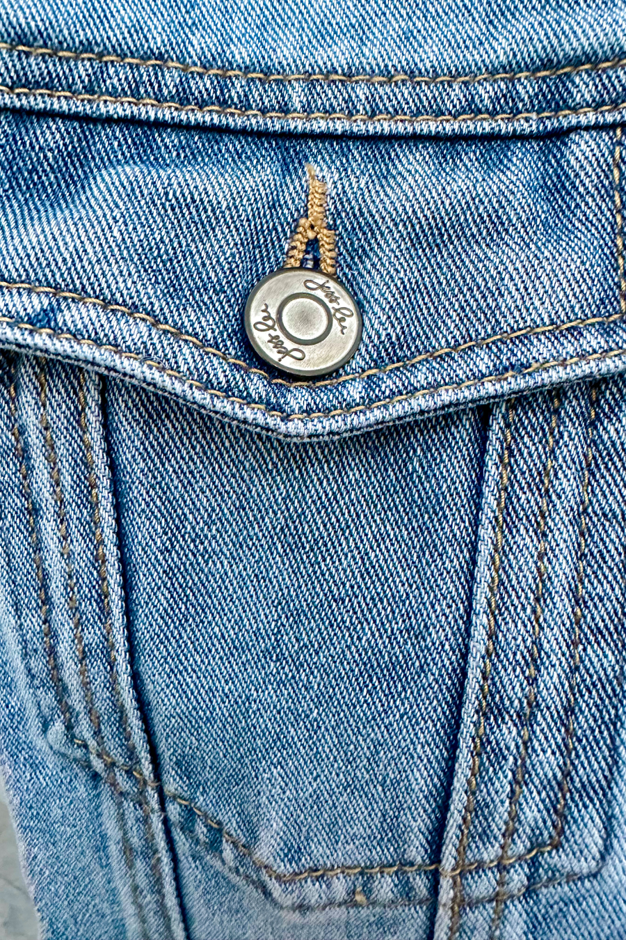 Jordan Ruffle Denim Vest - Jess Lea Boutique