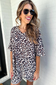 Daily Basis Biker Set, Brown Leopard - Jess Lea Boutique
