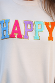 Happy Patch Pullover - Jess Lea Boutique