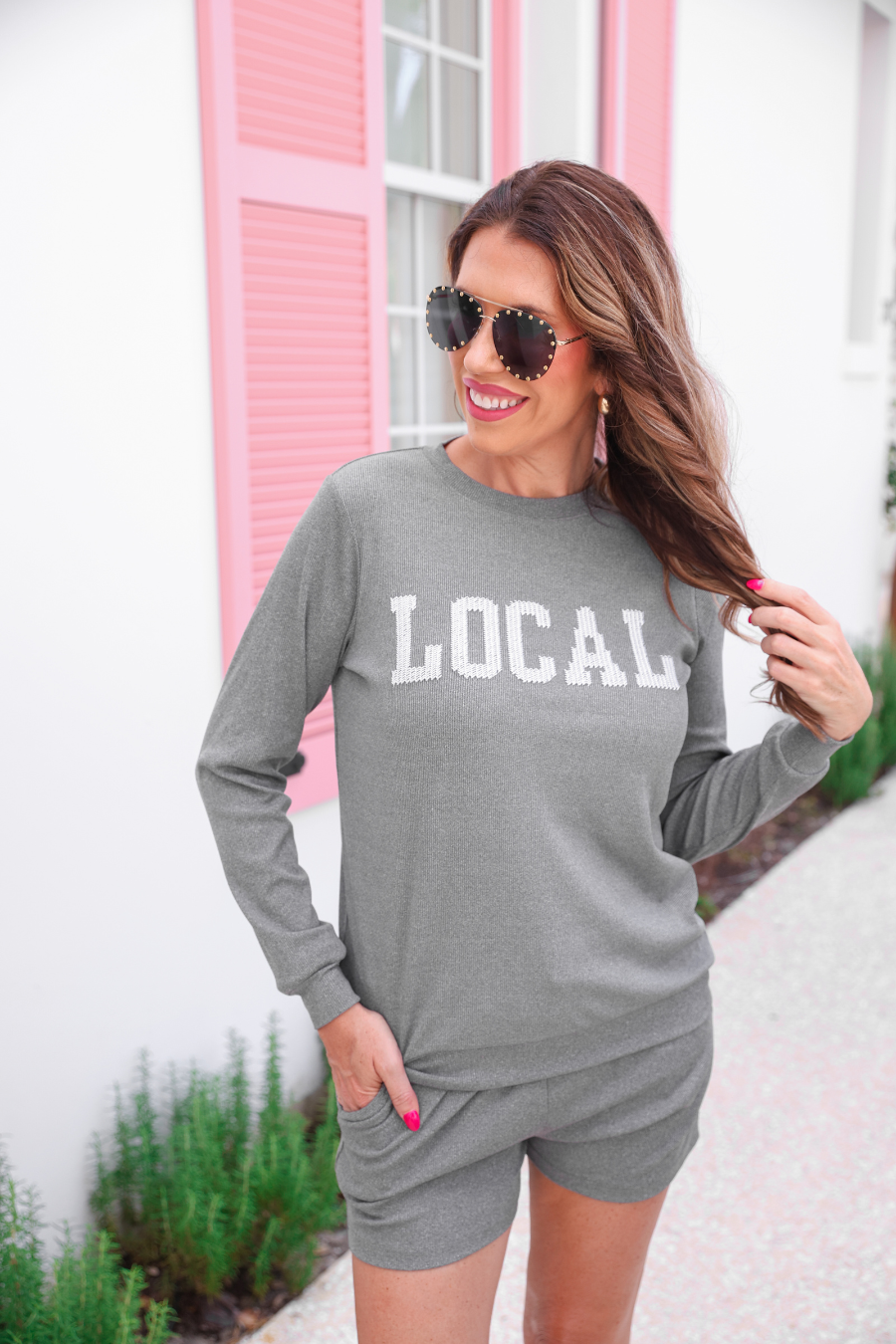 Local Embroidered Ribbed Set - Jess Lea Boutique