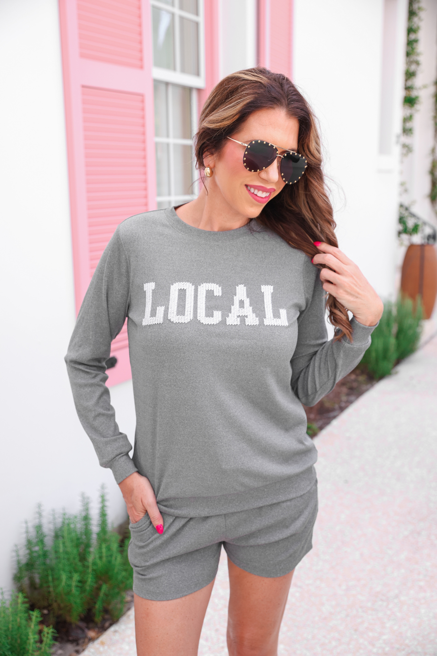 Local Embroidered Ribbed Set - Jess Lea Boutique