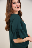 PREORDER-Rebecca Ruffle Sleeve Top - Jess Lea Boutique