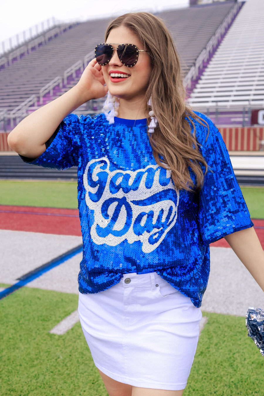 PREORDER--Sequin Game Day Top - Jess Lea Boutique