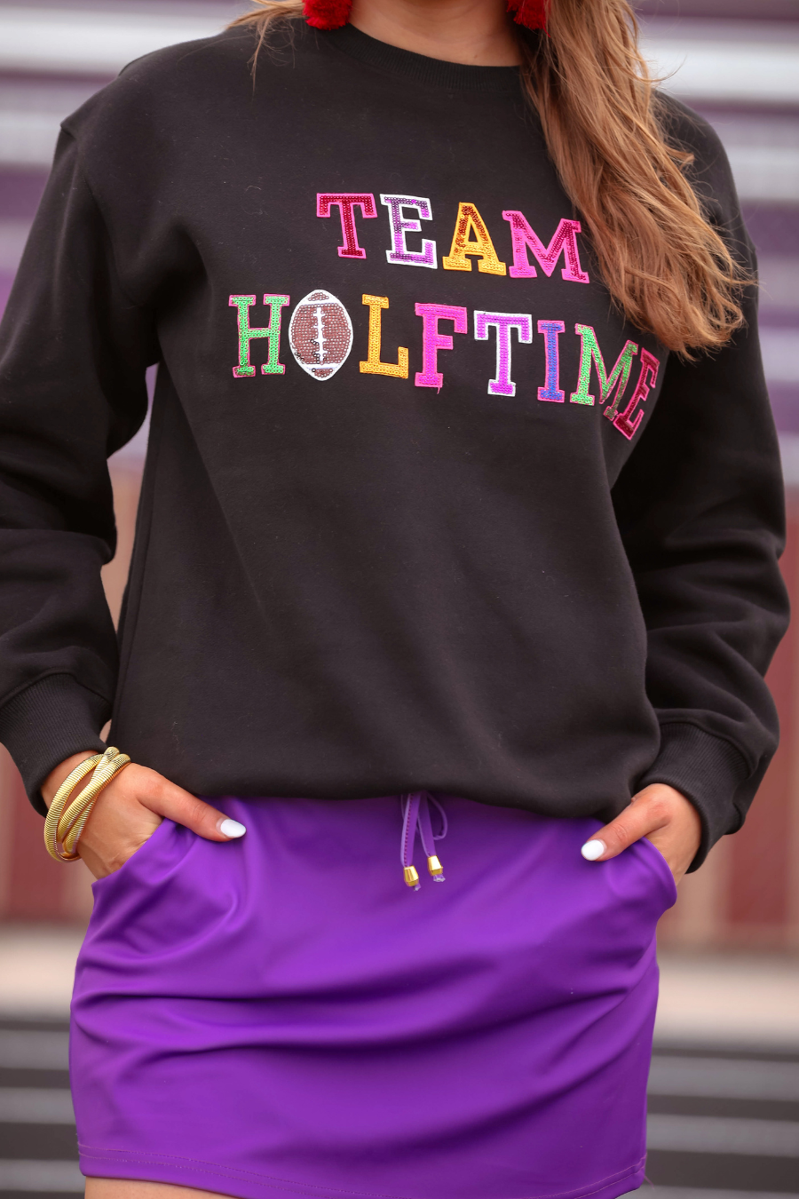 PREORDER-Team Halftime Patch Sweatshirt - Jess Lea Boutique