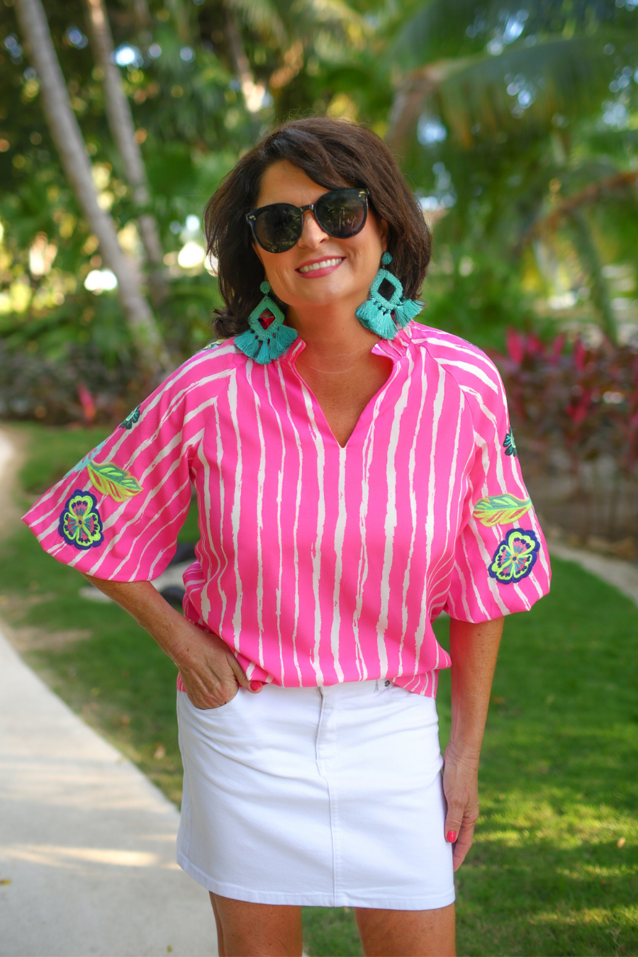 PREORDER-Donna Embroidered Top - Jess Lea Boutique