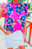 PREORDER-Brunch Plans Flutter Sleeve Top - Jess Lea Boutique