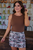 Destiny Ribbed Bodysuit, Chocolate - Jess Lea Boutique