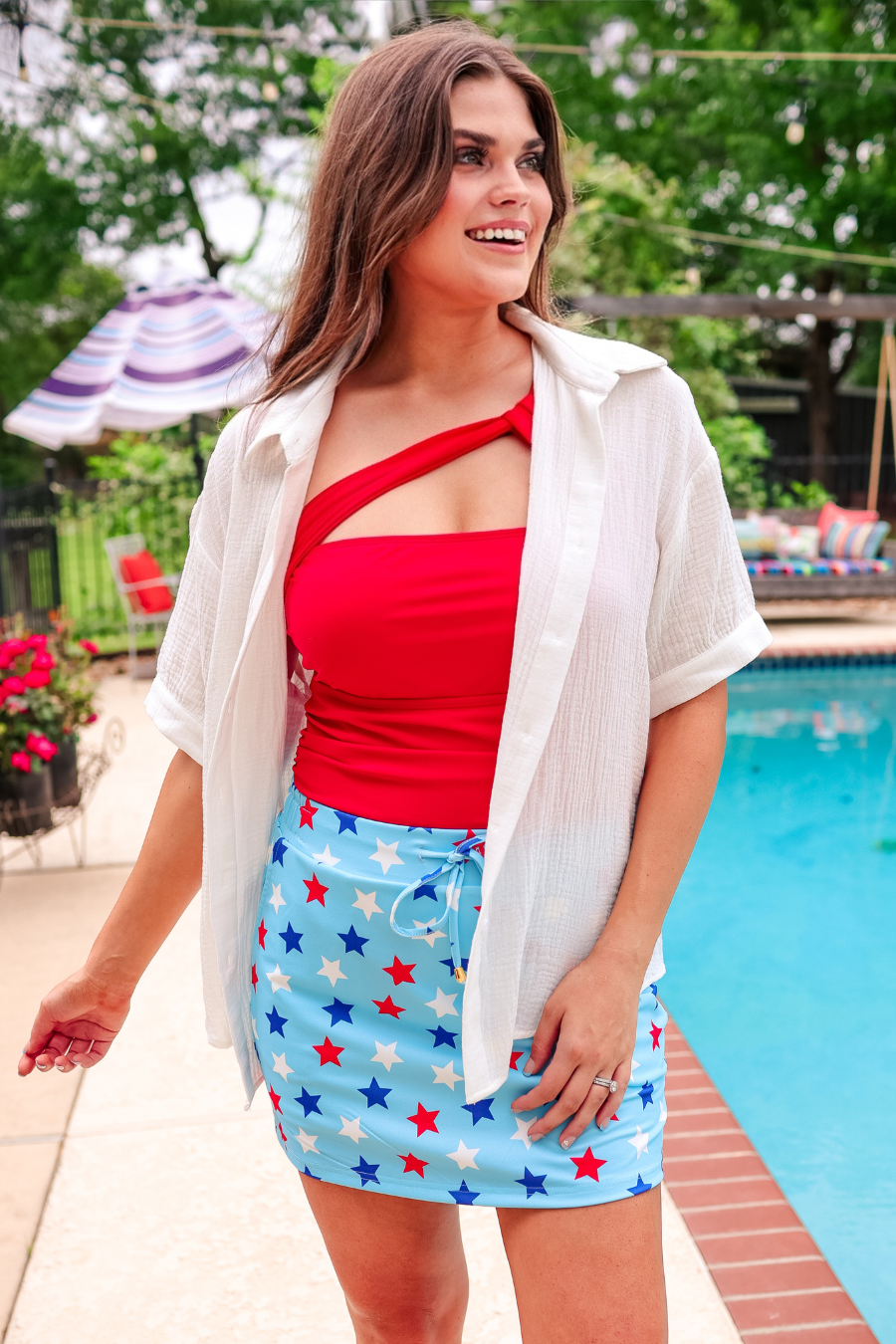 Sawyer Gauze Top, White - Jess Lea Boutique