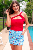 Shore About It One Piece Swimsuit, Red - Jess Lea Boutique