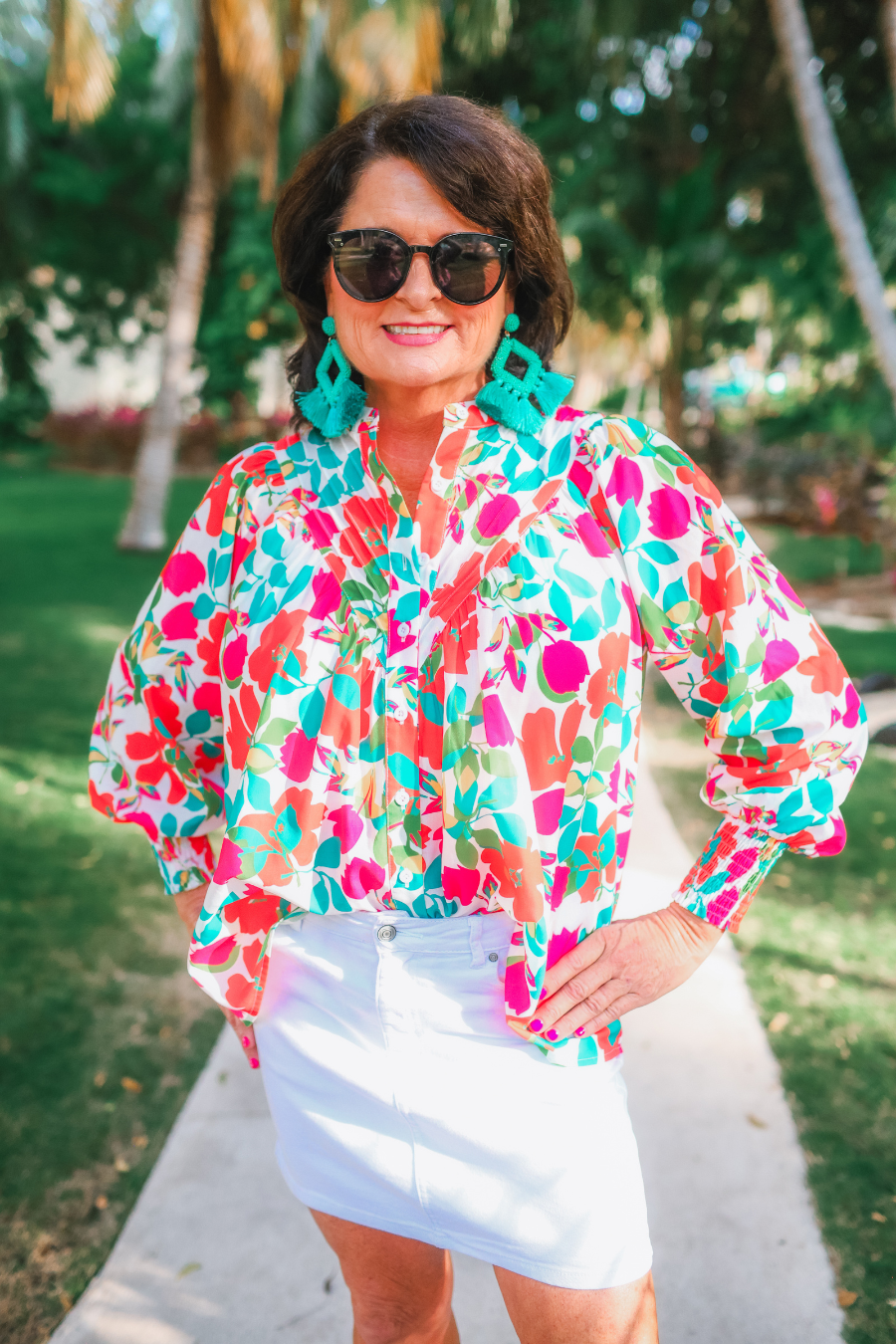 PREORDER-Katie Button Up Blouse - Jess Lea Boutique