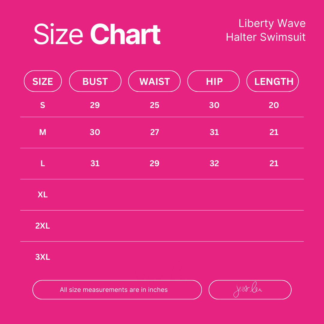 Liberty Wave Halter Swimsuit, Red/Blue - Jess Lea Boutique