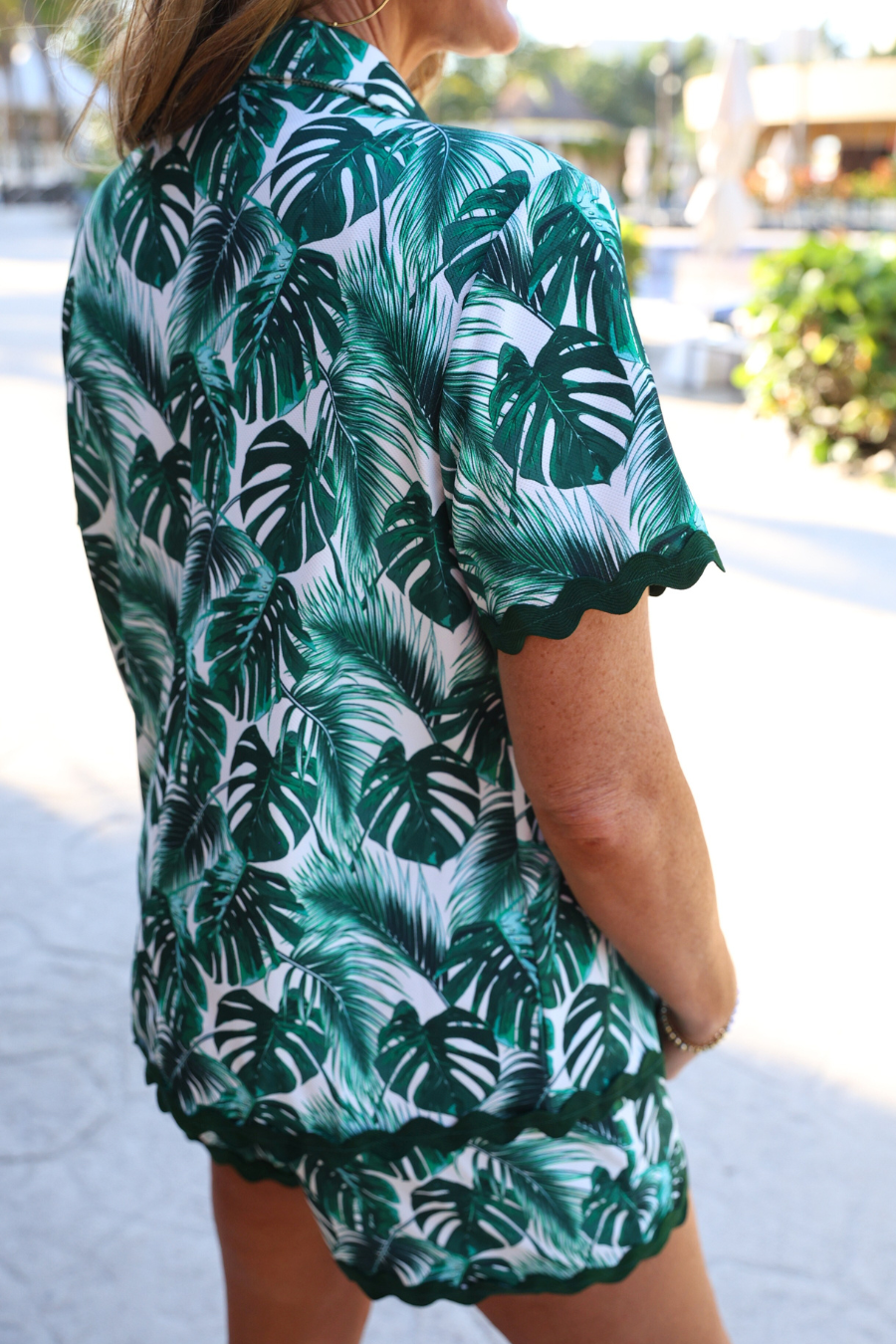 Savannah Textured Ric Rac Set, Palm Leaf - Jess Lea Boutique